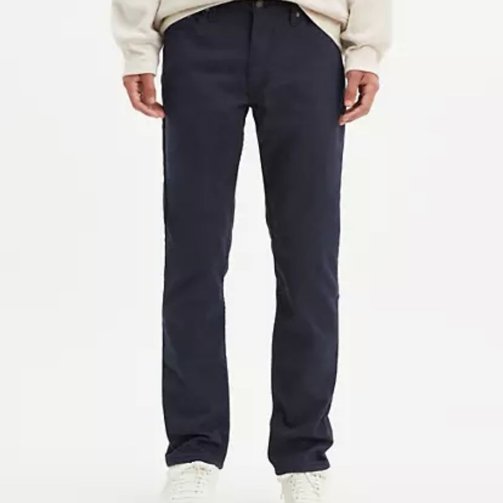 LEVI’S SLIM FIT FLANNEL PANTS Jeans Night Blue Men Size 29x30 045113110511 - Picture 5 of 10